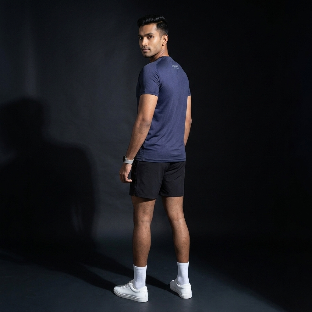 Men's Dri-Fit Tee - Navy Blue - alternate view
