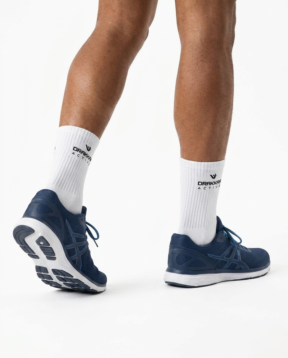 Drakkar Active Crew Socks - White